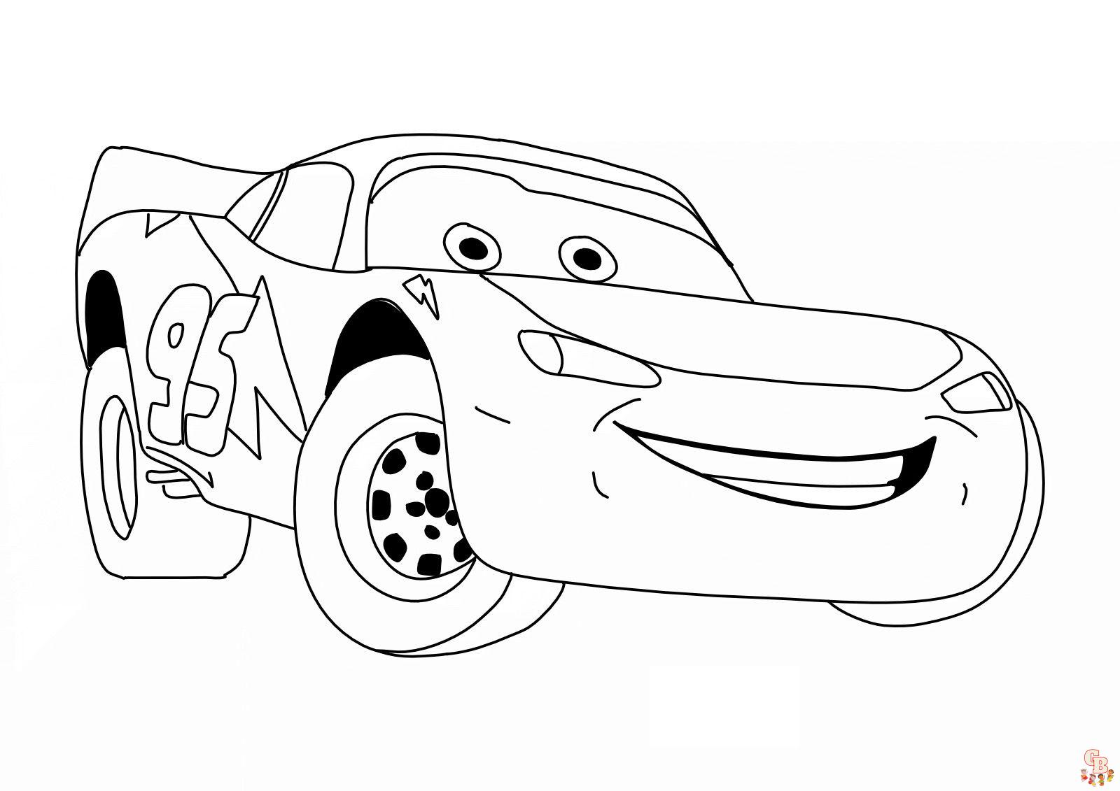 Coloriage Flash McQueen