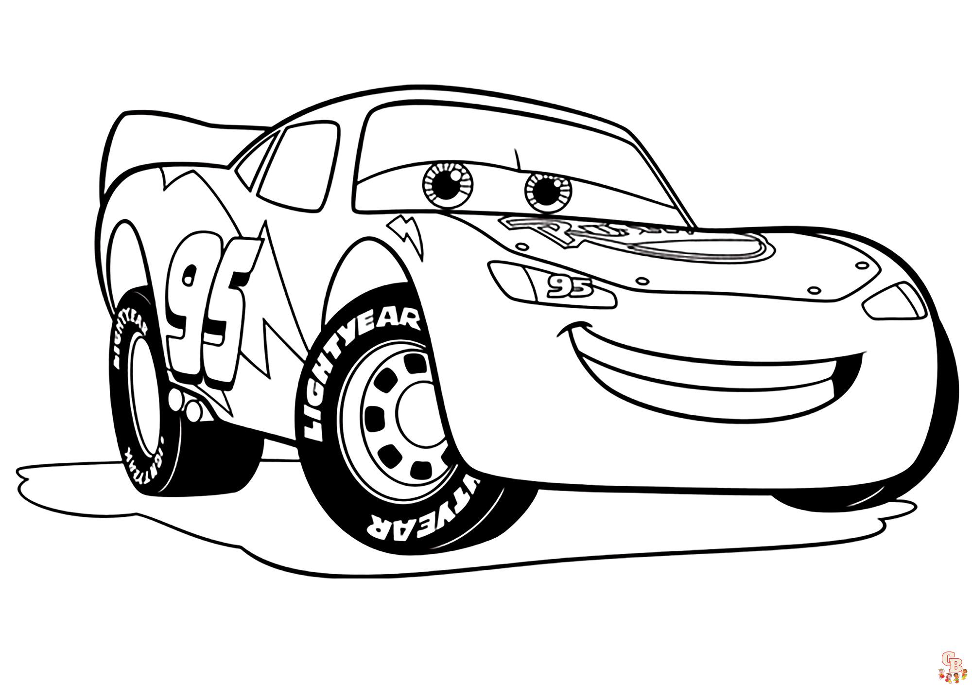 Coloriage Flash McQueen