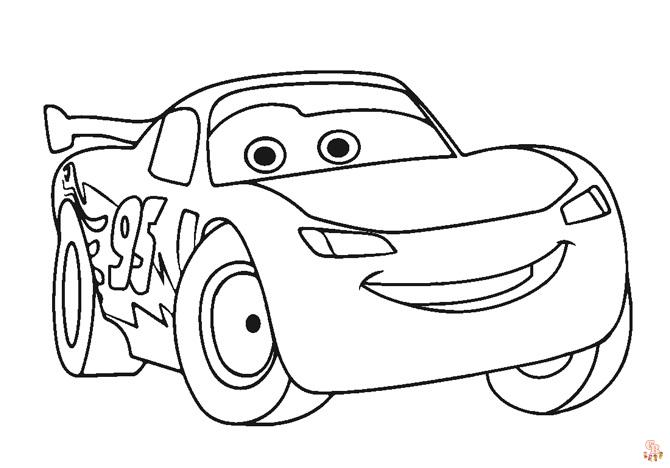 Coloriage Flash McQueen