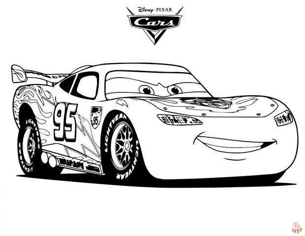 Coloriage Flash McQueen