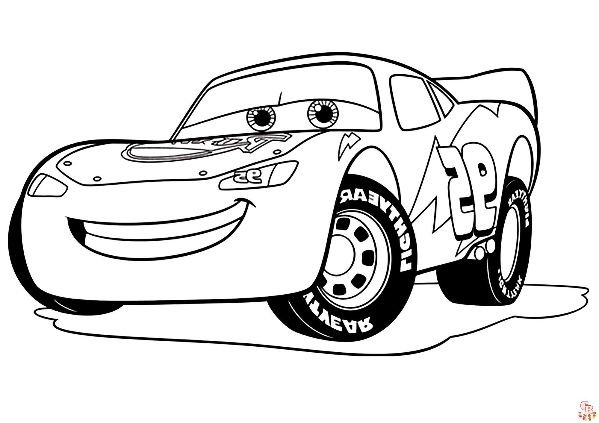 Coloriage Flash McQueen