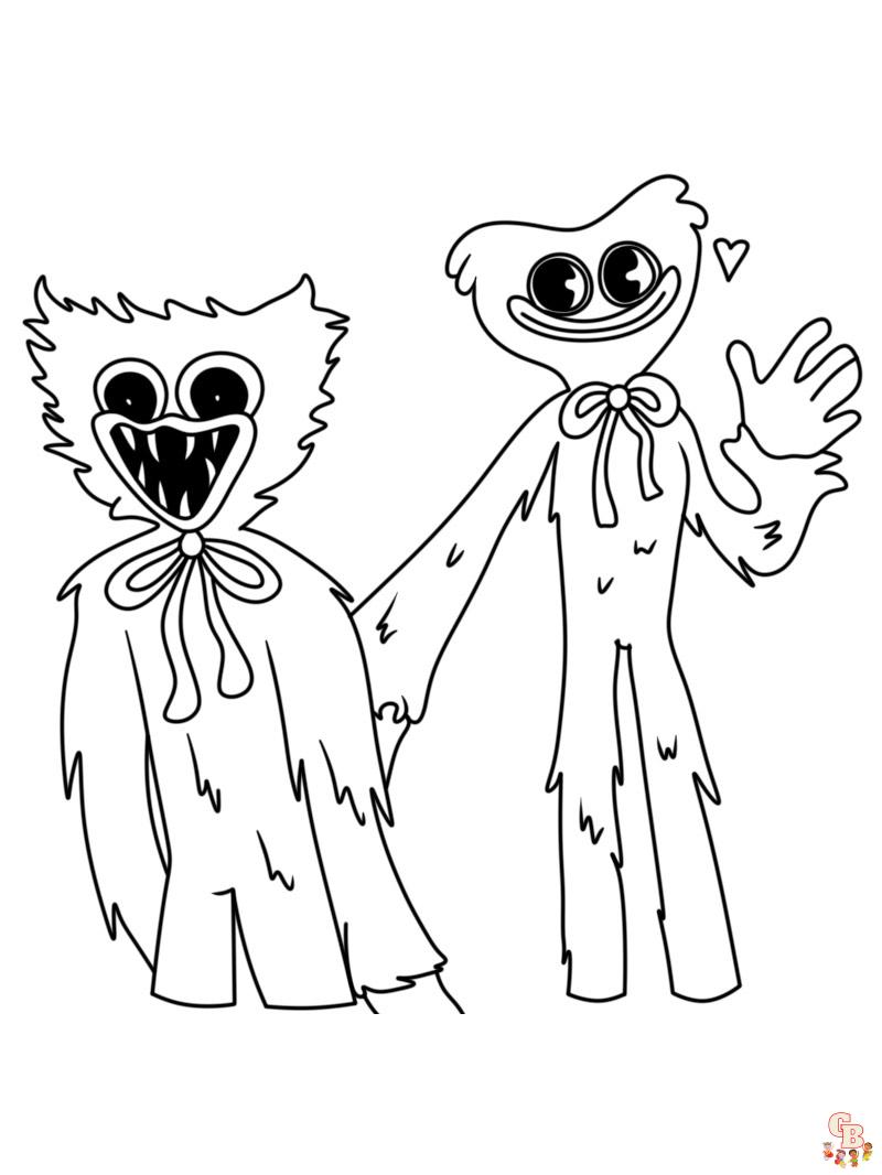 Coloriage Huggy Wuggy