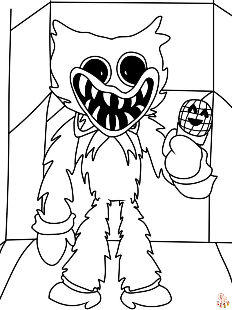 Coloriage Huggy Wuggy