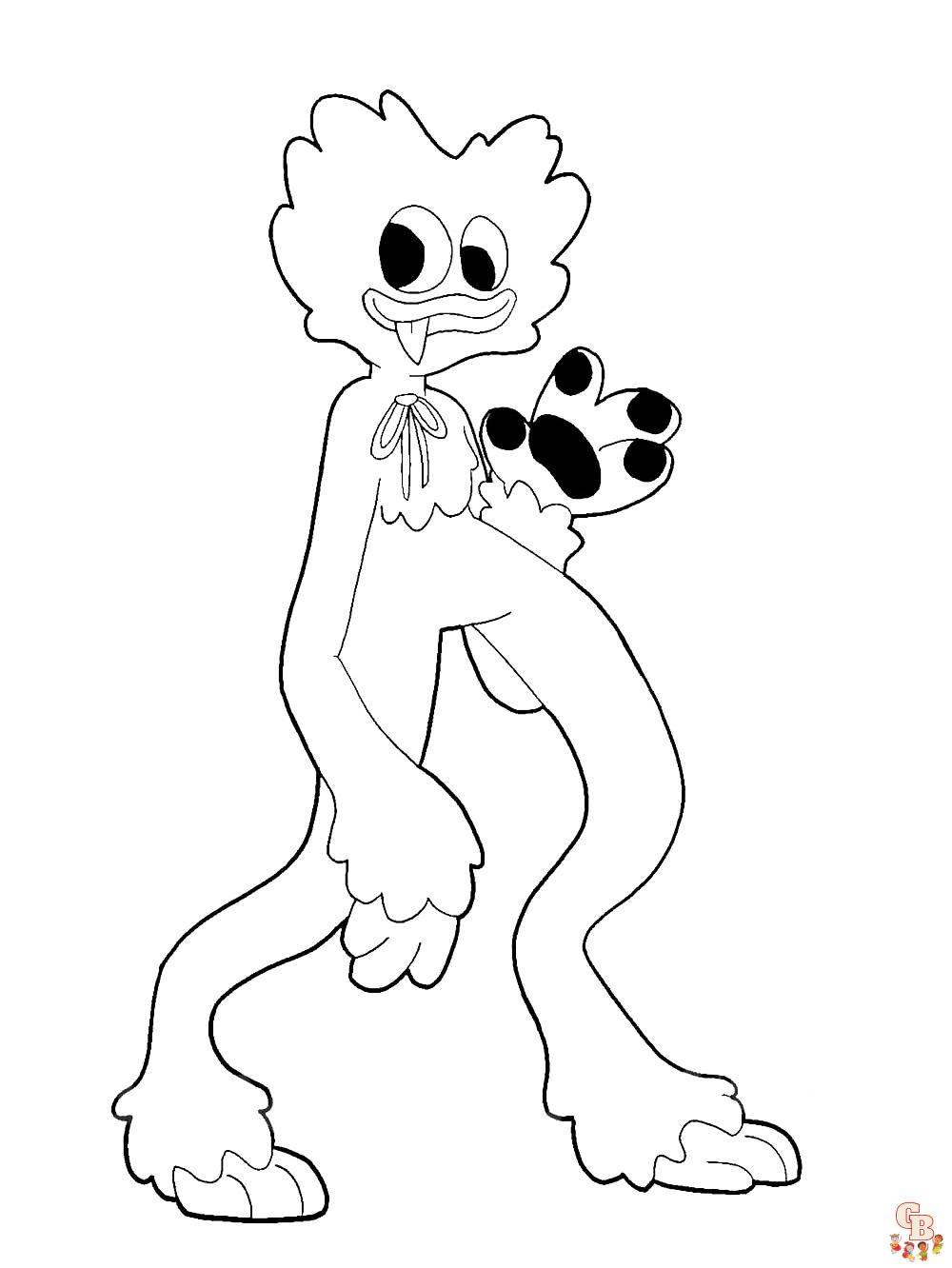 Coloriage Huggy Wuggy