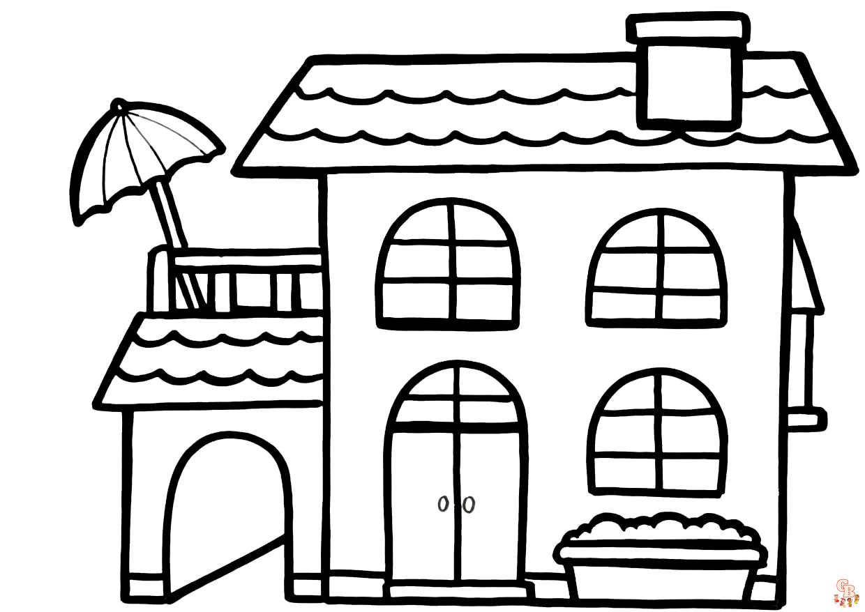 Coloriage Maison