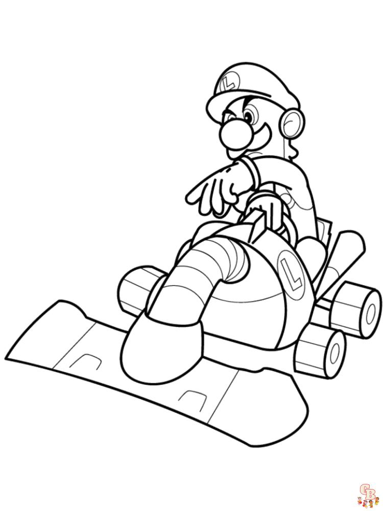 Coloriage Mario Kart