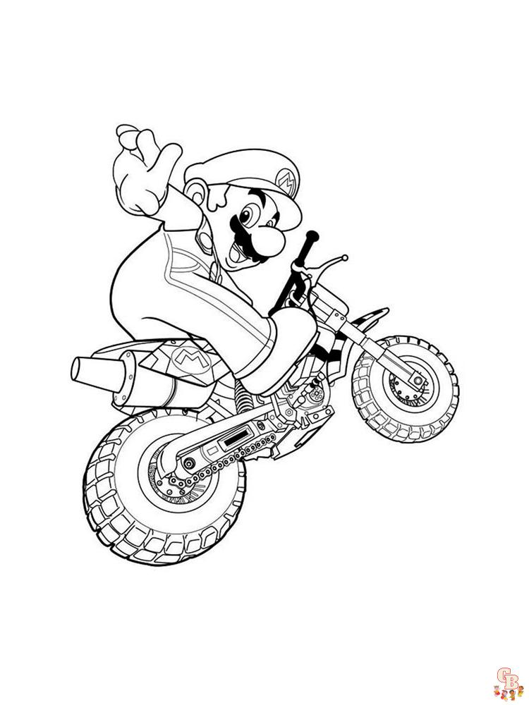 Coloriage Mario Kart