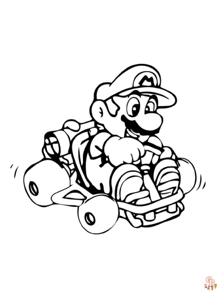 Coloriage Mario Kart