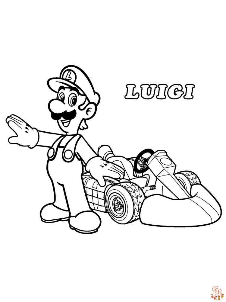 Coloriage Mario Kart