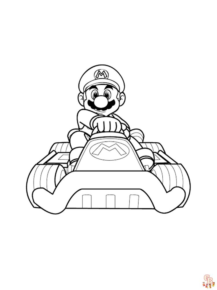 Coloriage Mario Kart