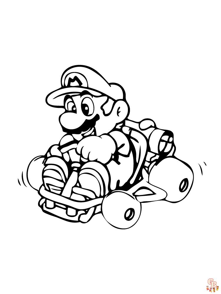 Coloriage Mario Kart