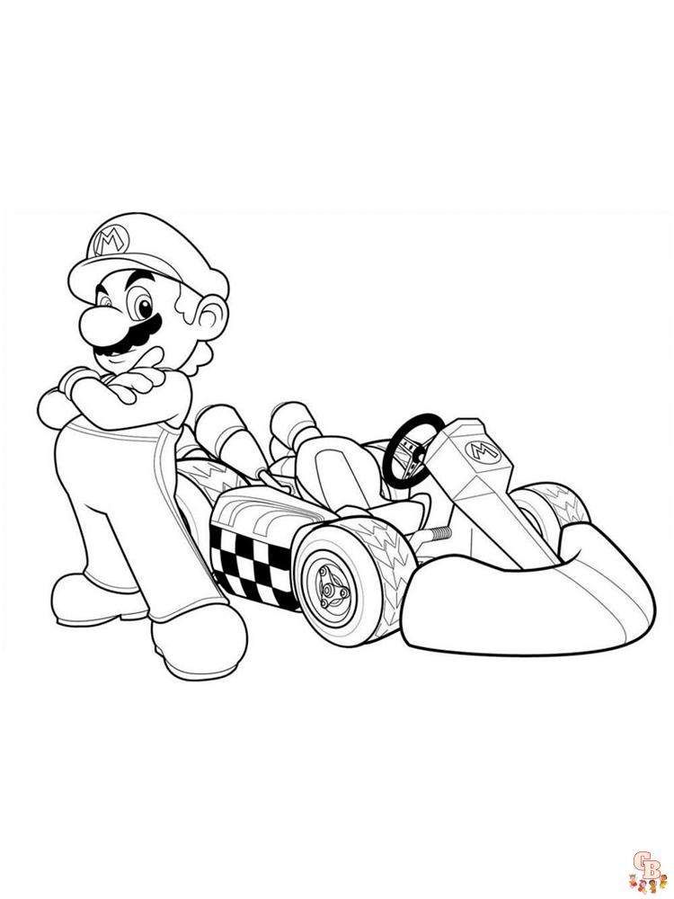 Coloriage Mario Kart