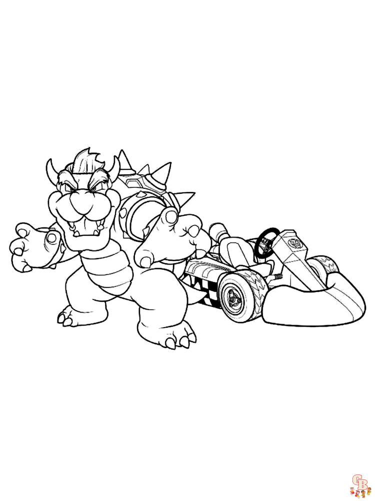 Coloriage Mario Kart