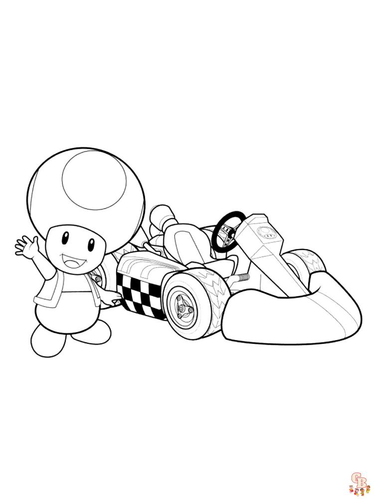 Coloriage Mario Kart