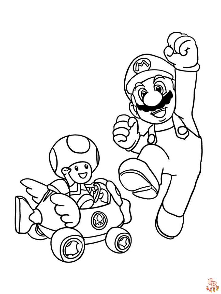 Coloriage Mario Kart