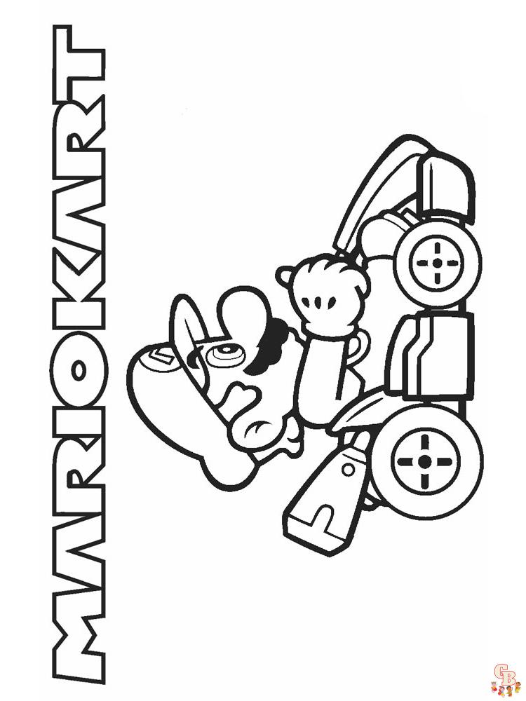 Coloriage Mario Kart