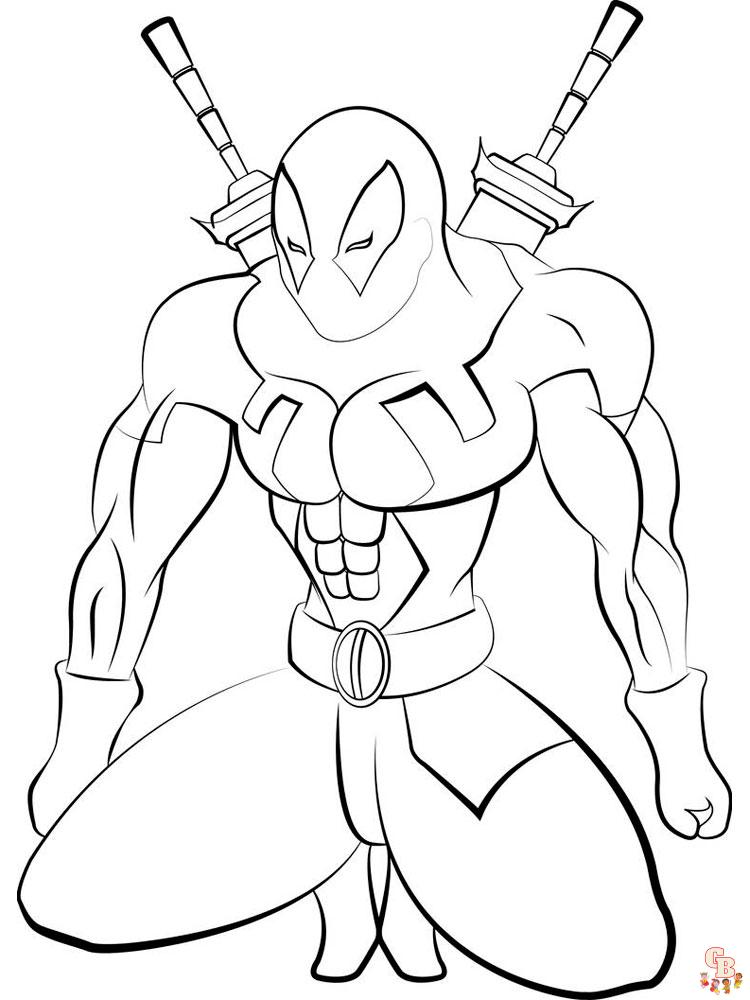 Marvel coloring page Superheroes to print for free