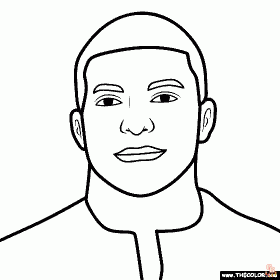 Coloriage Mbappe