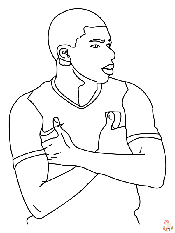 Coloriage Mbappe