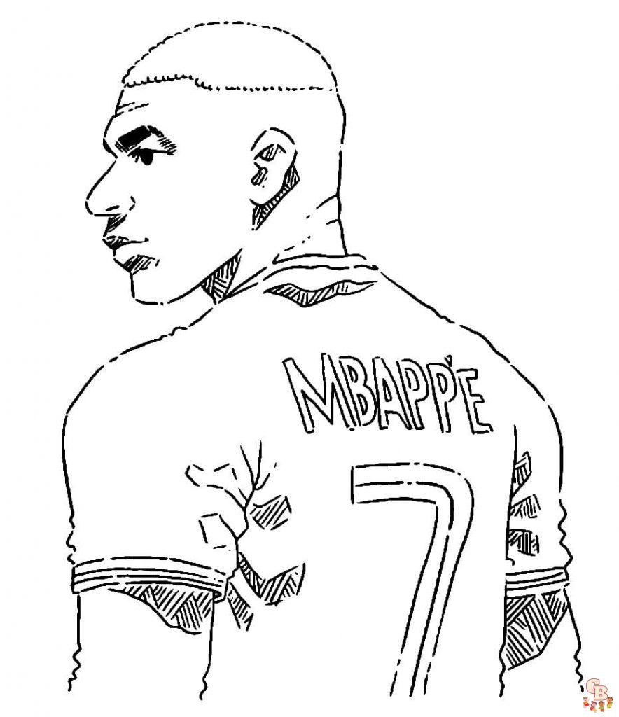 Coloriage Mbappe