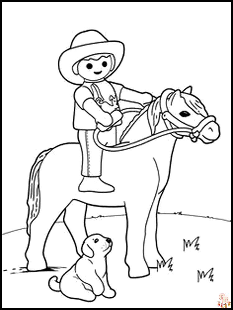 Coloriage Playmobil