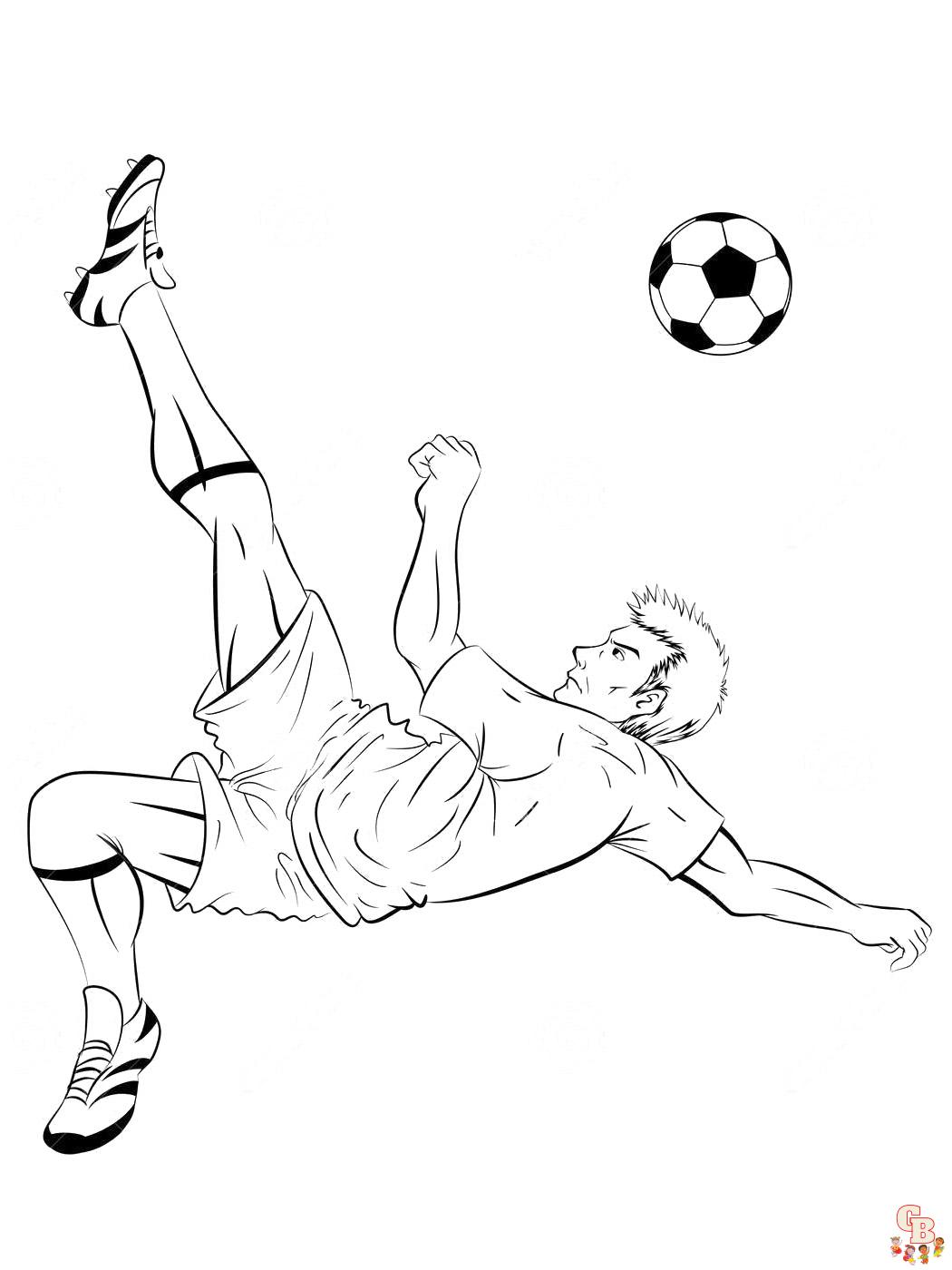 Coloriage Ronaldo des dessins à imprimer pour les fans de foot