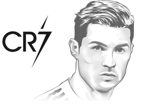 Coloriage Cristiano Ronaldo à Imprimer gb-coloriage.com