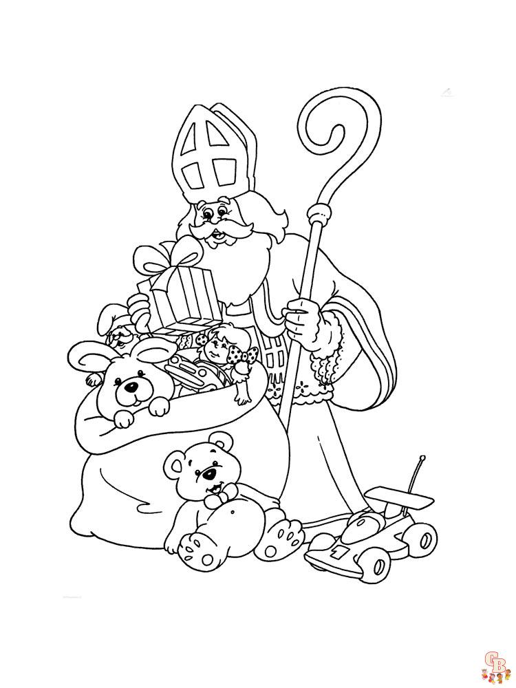 Coloriage Saint Nicolas