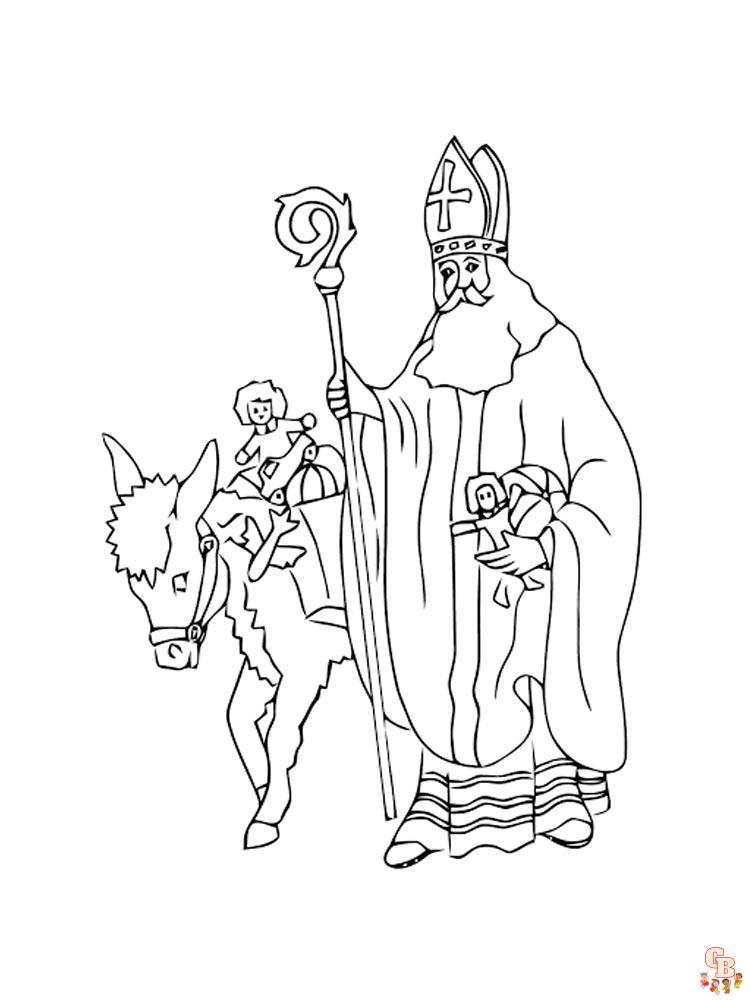 Coloriage Saint Nicolas