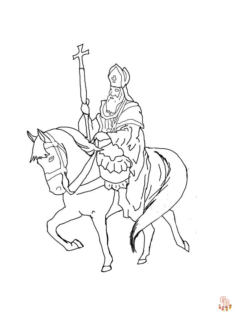 Coloriage Saint Nicolas