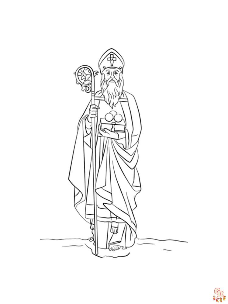 Coloriage Saint Nicolas