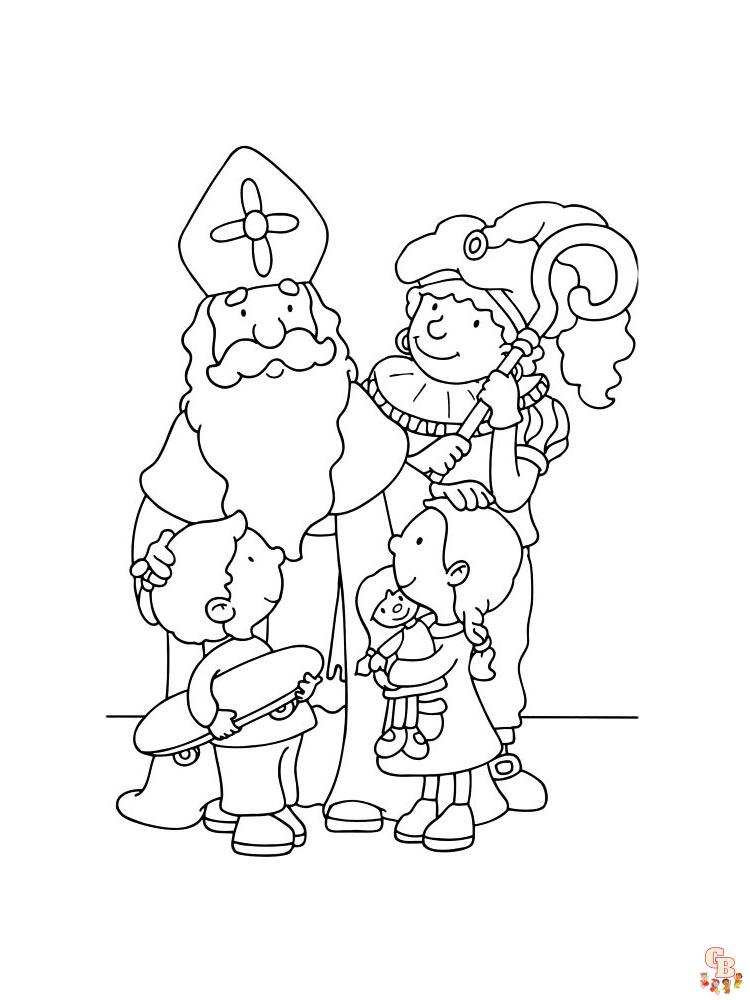 Coloriage Saint Nicolas