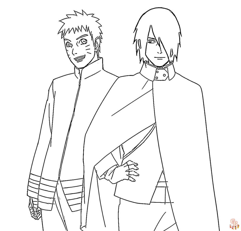 Coloriage Sasuke