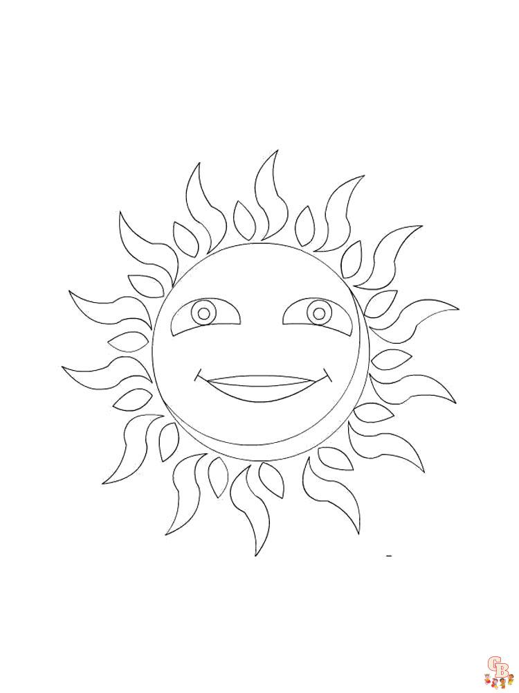 Coloriage Soleil