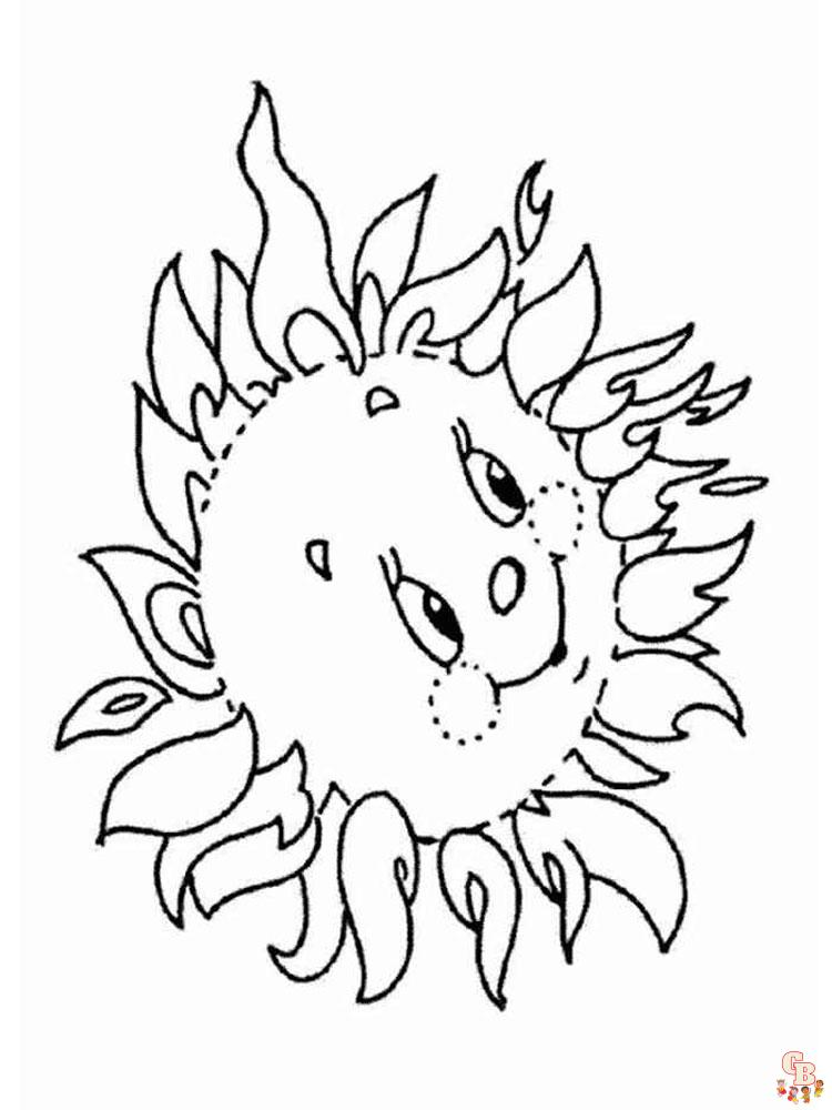 Coloriage Soleil