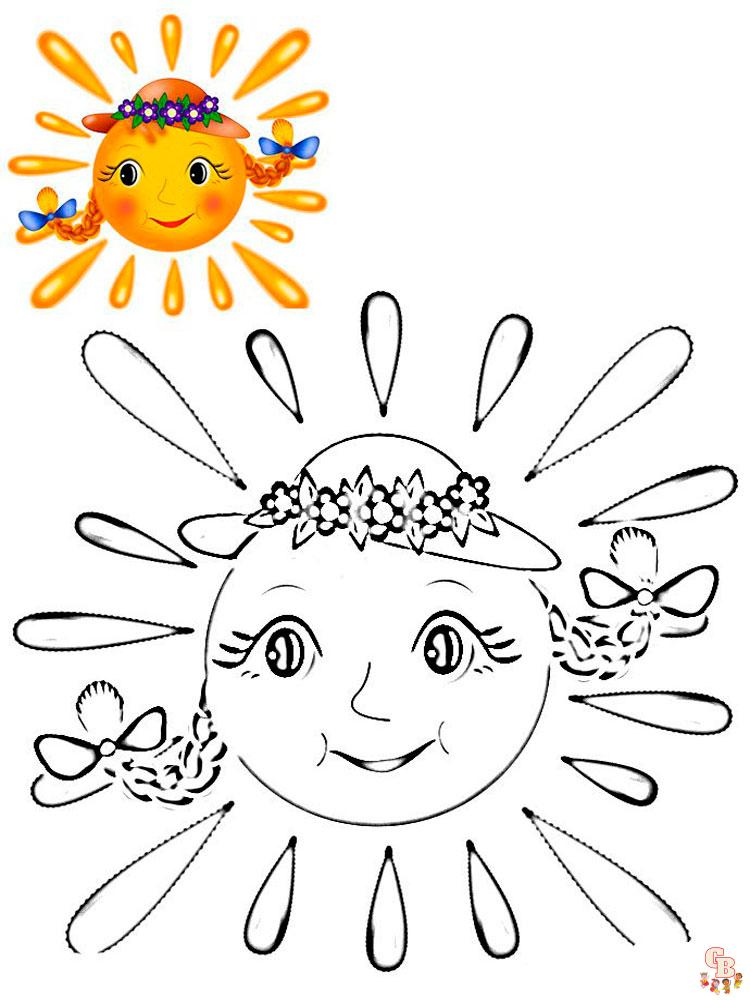 Coloriage Soleil