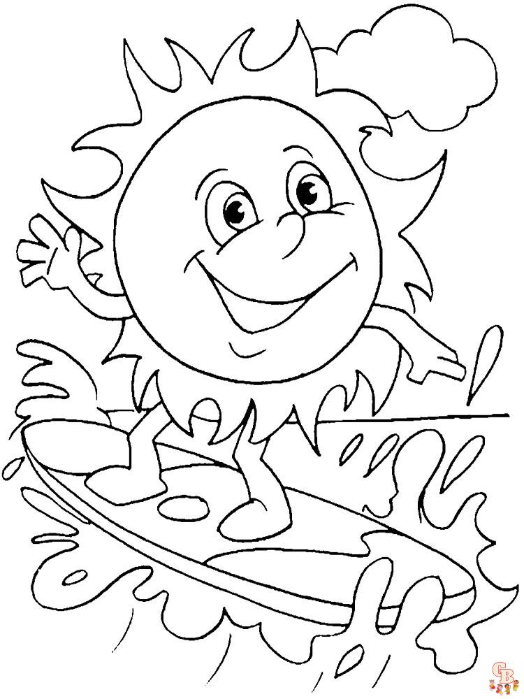 Coloriage Soleil