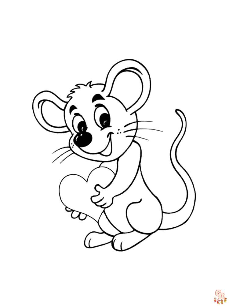 Coloriage Souris