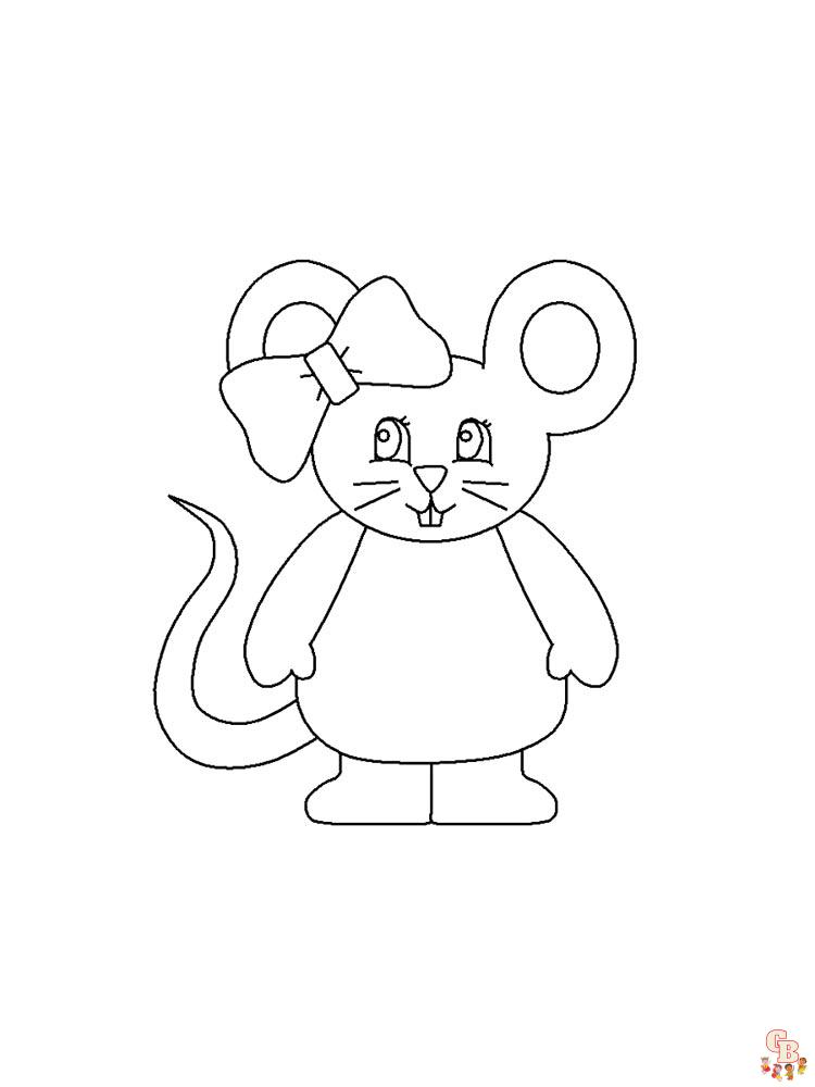 Coloriage Souris