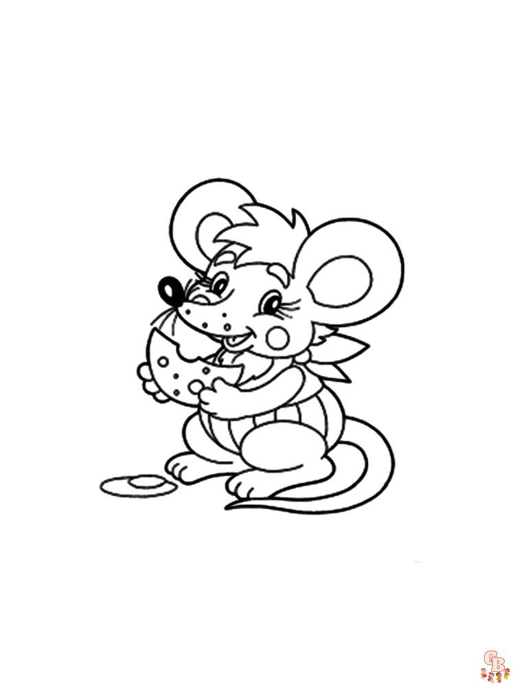 Coloriage Souris