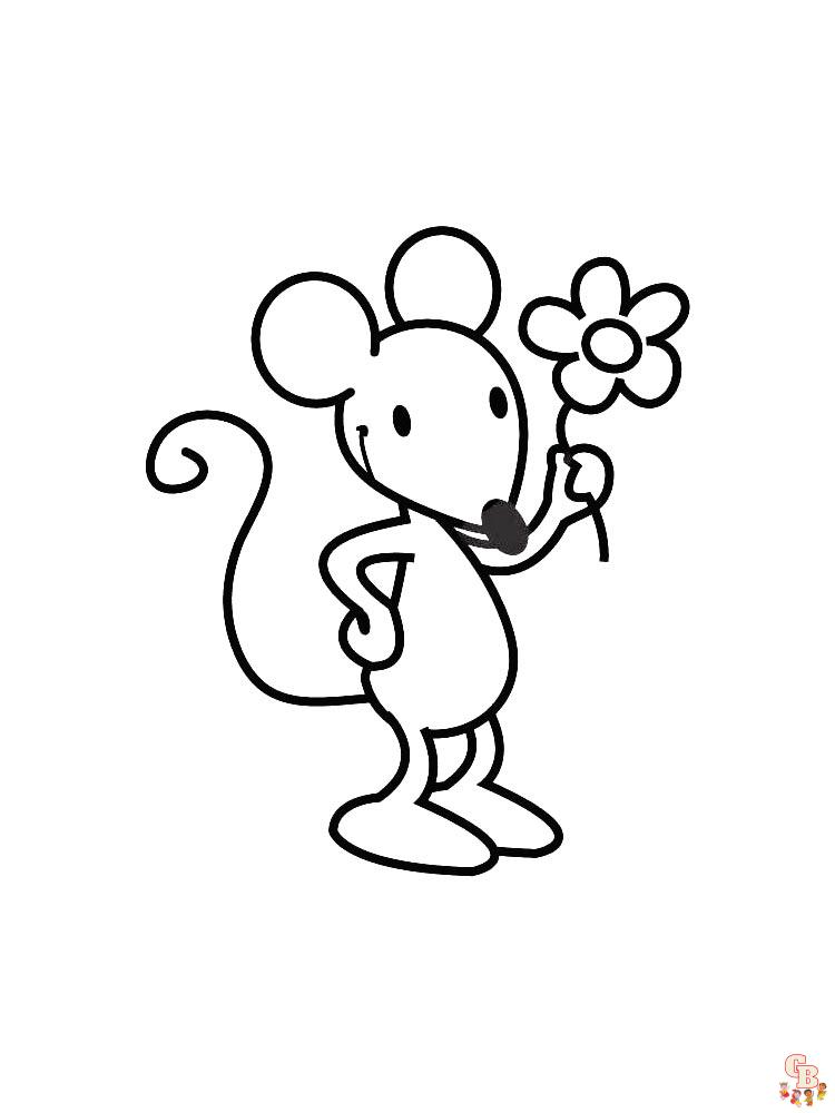 Coloriage Souris