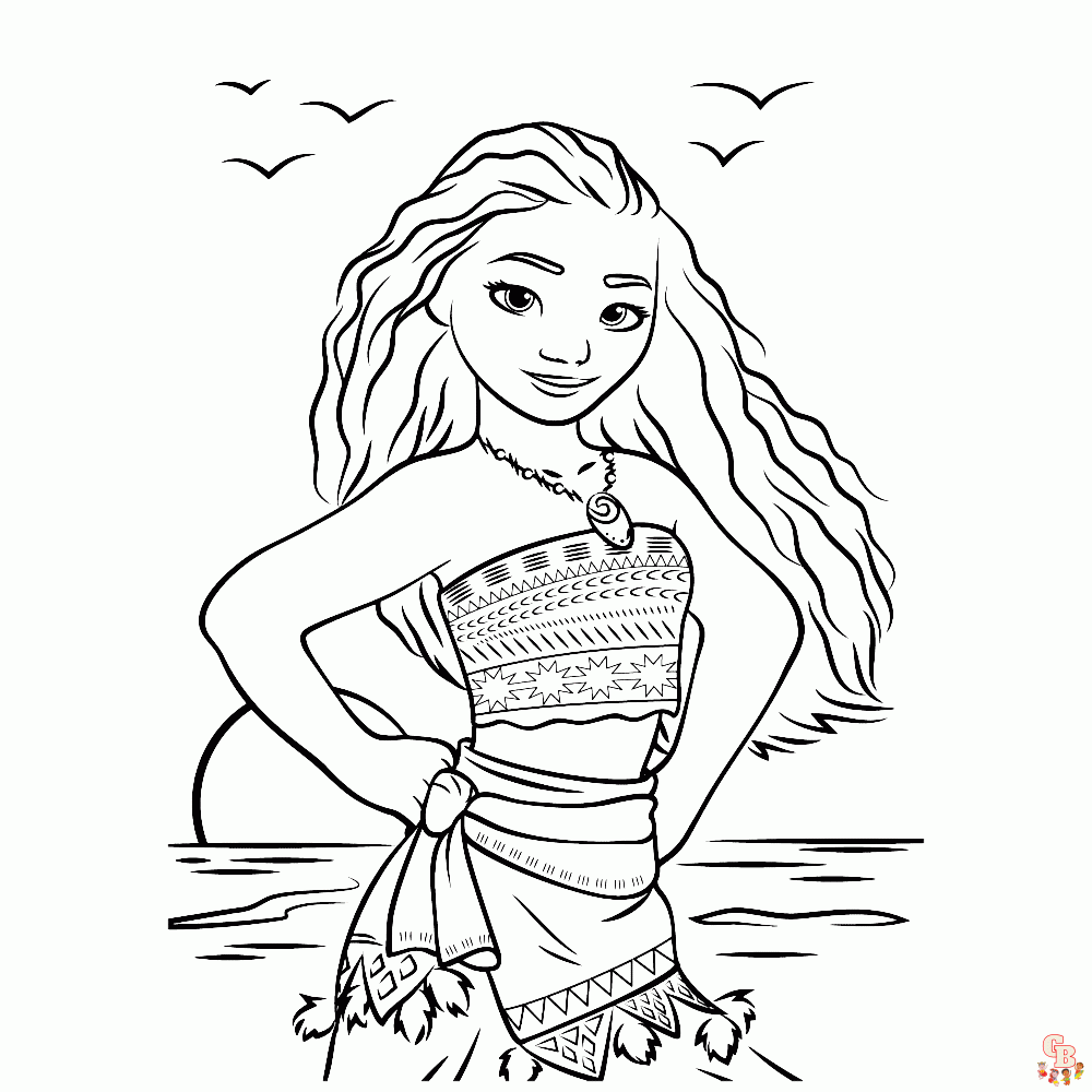 Coloriage Vaiana