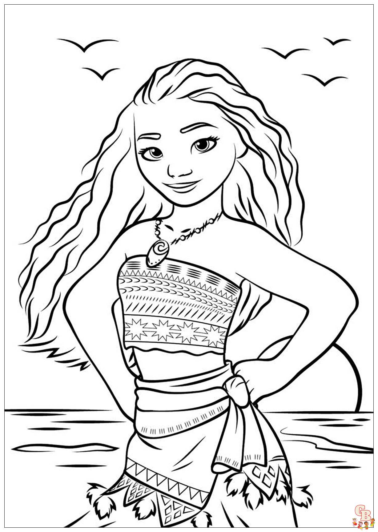 Coloriage Vaiana