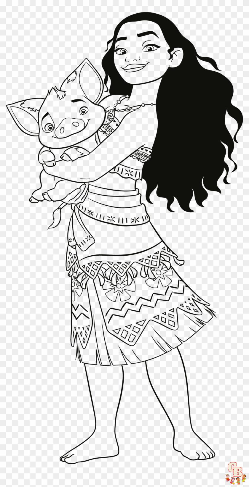 Coloriage Vaiana