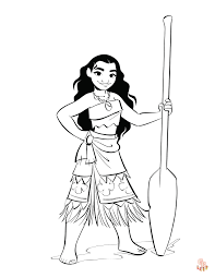 Coloriage Vaiana