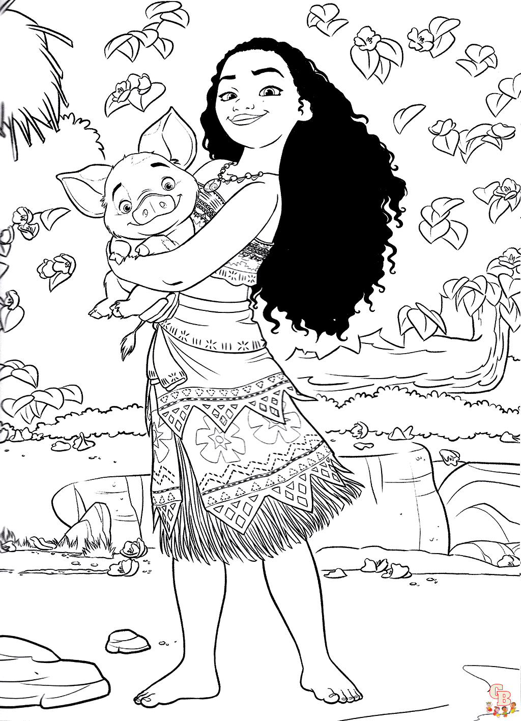 Coloriage Vaiana