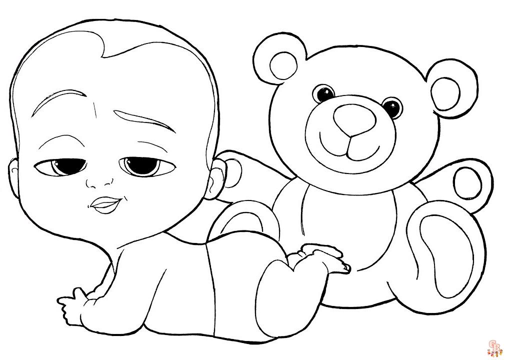 Coloriage bebe