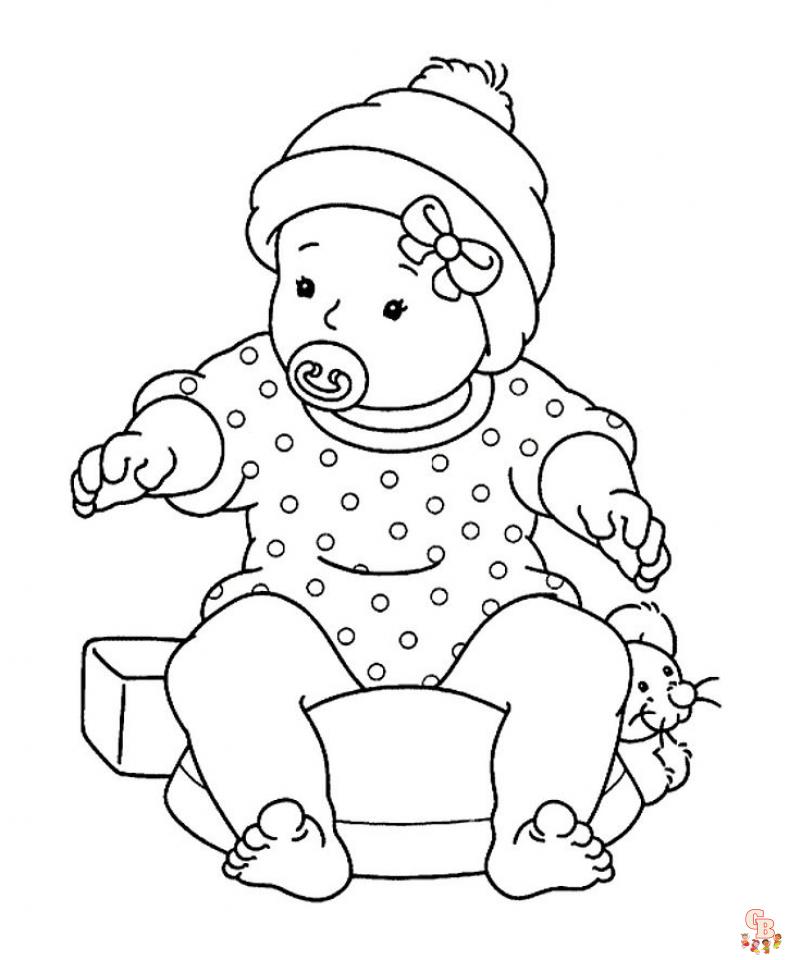 Coloriage bebe