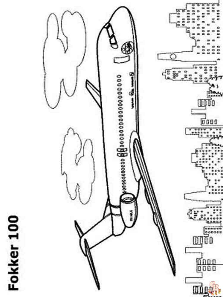 Coloriage davion