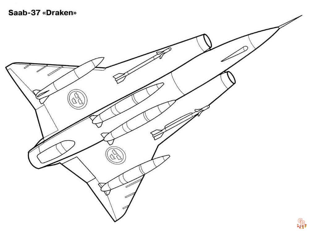 Coloriage davion